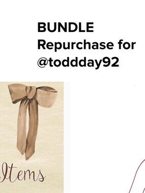 BUNDLE Repurchase for @toddday92_ Order# 69c1cfe62052ecc206a9becc